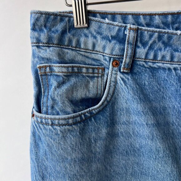 Reformation Cynthia Highrise straight long jeans, Medium wash, Size 31 N49 - Picture 6 of 10